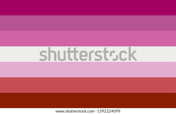 Vector Illustration Lesbian Flag Simple Lgbt Stock Vector Royalty Free 1392224099