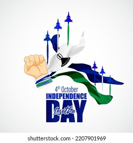 Vector illustration for Lesotho Independence Day