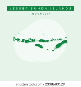 Vector illustration vector of Lesser Sunda Islands map Indonesia