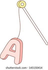 Vektorgrafik des Buchstabens A