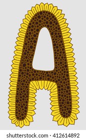 Vector illustration, Letter A