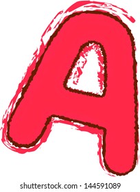 Ilustración vectorial de la letra "A"
