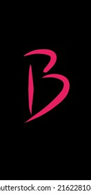 ilustración vectorial con estilo de letra "B"