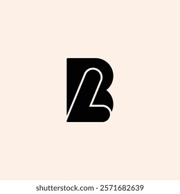 vector illustration of the letter BL for icon, symbol or logo. BL letter logo