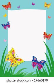 Vector Illustration Letter Butterfly Stock Vector (Royalty Free ...