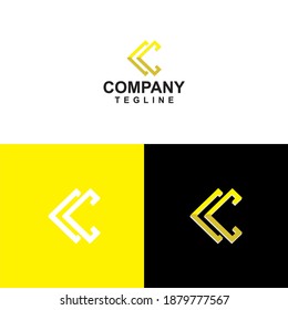  Vektorgrafik. Buchstabe c Logo, flaches Symbol und Vektordesign-Vorlage. oder Firma mit Text.