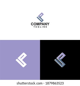 Vector illustration. Letter c logo modern, icon flat and vector design template. The geometric letter c logotype for brand or company with text.