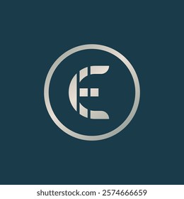 Vector illustration of letter E logo, used as business name or logo and others