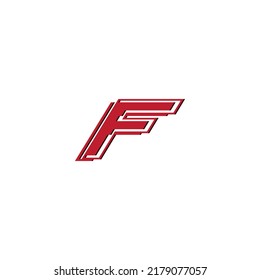 vector illustration of the letter F and for an icon, symbol or logo. logo initials F