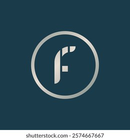 Vector illustration of letter F logo, used as business name or logo and others