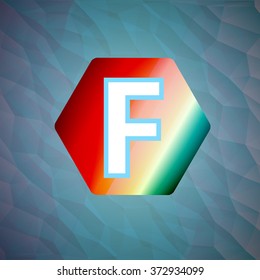 Vector illustration letter f set