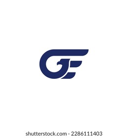 vector illustration of letter G and bird head for icon, symbol or logo. G initial logo