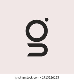 vector illustration of letter g logo. simple style