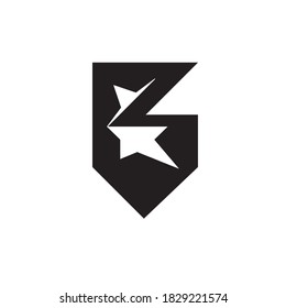 Vector illustration of the letter G. Logotype for achievement.