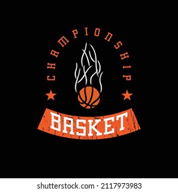Vector illustration of letter graphic. BASKETBALL, perfect for designing t-shirts, shirts, hoodies, poster, print etc.