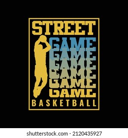 Vector illustration of letter graphic. Basketball, perfect for designing t-shirts, shirts, hoodies, poster, print etc.
