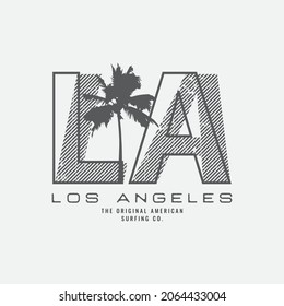 Vector illustration of letter graphic. LOS ANGELES, perfect for designing t-shirts, shirts, hoodies etc.