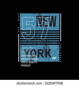 Vector illustration of letter graphic, New york, perfect for designing t-shirts, shirts, hoodies etc.
