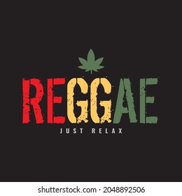 Vector illustration of letter graphic. REGGAE, perfect for designing t-shirts, shirts, hoodies etc.