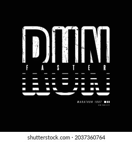 Vector illustration of letter graphic, Running, perfect for designing t-shirts, shirts, hoodies etc.
