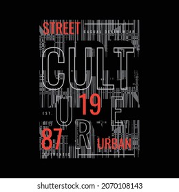 Vector illustration of letter graphic. STREET FASHION, perfect for designing t-shirts, shirts, hoodies etc.