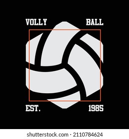 Vector illustration of letter graphic. Vollyball, perfect for designing t-shirts, shirts, hoodies etc.