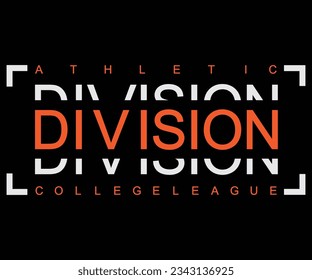 Vector illustration of letter graphics, Division, creative clothing, perfect for the design of t-shirts, shirts, hoodies for print