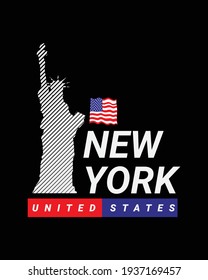 Ilustración vectorial de gráficos de letras, Nueva York, ropa creativa, perfecta para el diseño de camisetas, camisas, carteras, etc.