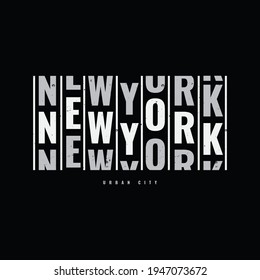 Vector illustration of letter graphics, New york, creative clothing, perfect for t-shirt designs, shirts, hoodies, etc.