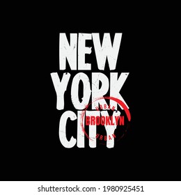Vector illustration of letter graphics, New york city, creative clothing, perfect for the design of t-shirts, shirts, hoodies, etc.
