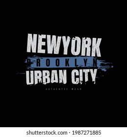 Vector illustration of letter graphics, New york, perfect for designing t-shirts. 