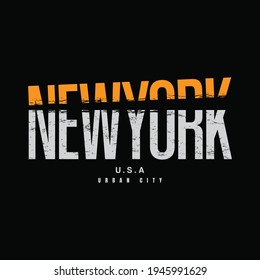 Vector illustration of letter graphics, NEWYORK, creative clothing, perfect for the design of t-shirts, shirts, hoodies, etc.