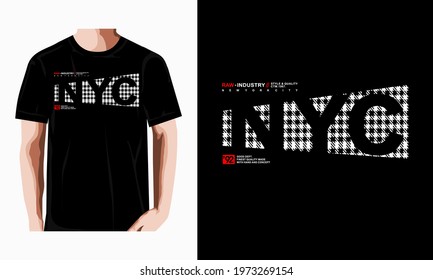 Vector illustration of letter graphics, NYC, creative t shirt, ,shirts, hoodies, etc.
