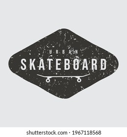 Vector illustration of letter graphics, skateboard, creative clothing, perfect for the design of t-shirts, shirts, hoodies, etc.