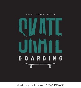 Vector illustration of letter graphics, Skateboarding, creative clothing, perfect for the design of t-shirts, shirts, hoodies, etc.