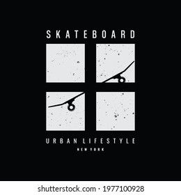 Vector illustration of letter graphics, Skateboarding, creative clothing, perfect for the design of t-shirts, shirts, hoodies, etc.