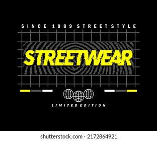 Vector illustration of letter graphics, streetwear, creative clothing, for street style tshirt design, hoodies, etc