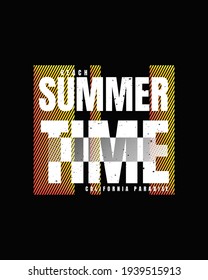 Vector illustration of letter graphics, summer time, creative clothes, perfect for the design of t-shirts, shirts, hoodies, etc.