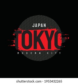 Vector illustration of letter graphics, Tokyo Japan, creative clothing, perfect for the design of t-shirts, shirts, hoodies, etc.