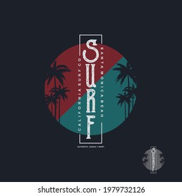 Vector illustration of letter graphics,SURF, creative perfect for design for t-shirts,etc.
