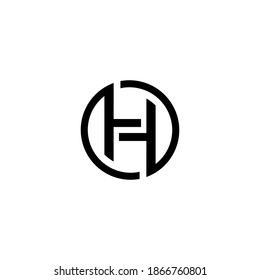 vector illustration of letter H for a logo