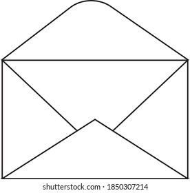 Vector illustration of a letter icon graphics. Suitable for computer screen menu buttons, laptops, games and mobile phones.