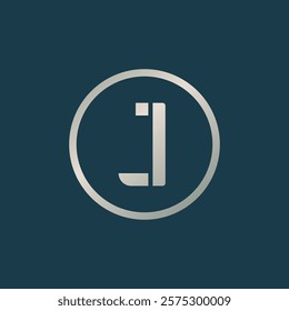 Vector illustration of letter J logo, used as business name or logo and others