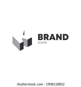 ilustración vectorial de la letra K 3d estilo, diseño de logotipo multipropósito 