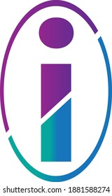 Vector illustration I letter logo