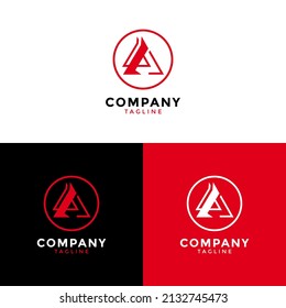 Vector illustration of letter A logo graphic. Great for your general business website.