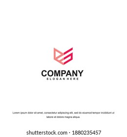 Ilustración vectorial. Logo de letra m moderna, icono plano y plantilla de diseño vectorial. La letra geométrica m lootipo para marca o empresa con texto.