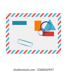 ilustración vectorial de la letra, mensaje.