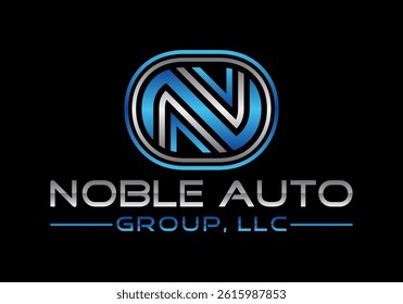 Vector illustration of letter N. Vector of the initials N for sports label.