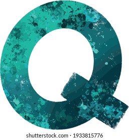 vector illustration of letter Q